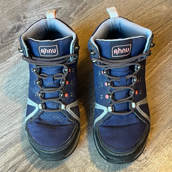 Ahnu Alamere Mid Hiking Boot Purple Nubuck Leather‎ Womens 7.5 UK 5.5 EU 38.5 - Picture 4 of 9